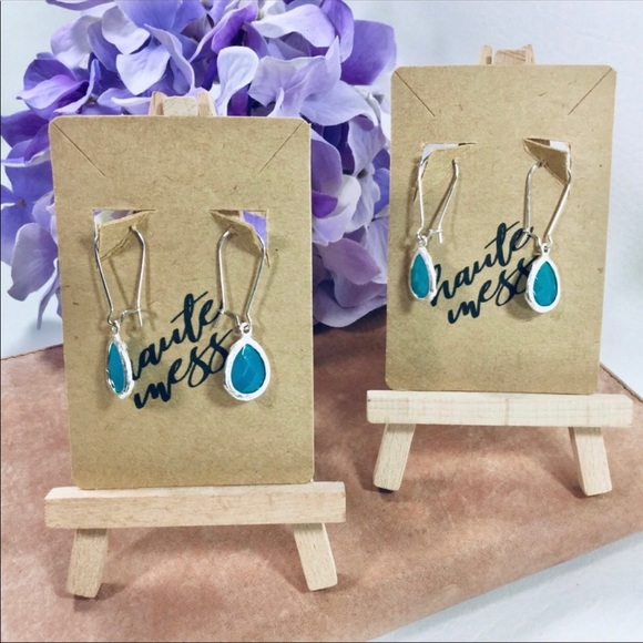 FASHIONABLE GEMSTONE DROP EARRING - Picture 2 of 4